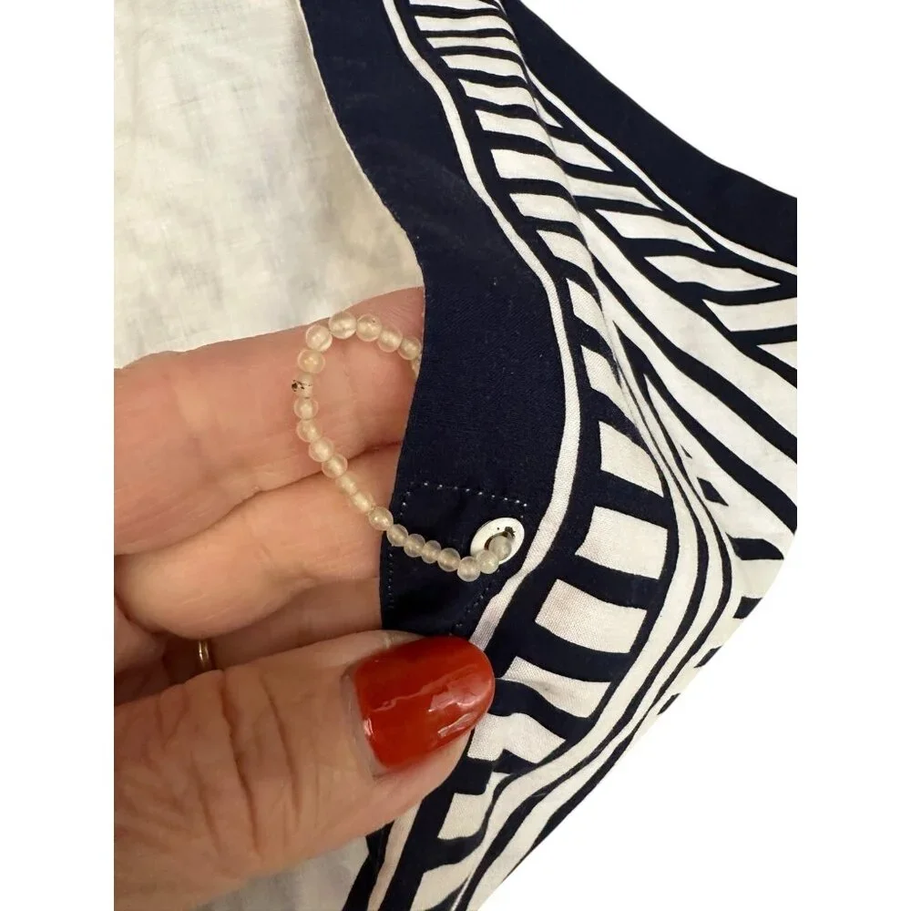 Rare Vintage Mod 1960's Hair Scarf Black & White Headband Beach - Picture 10 of 14